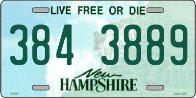 NH license plate 3843889