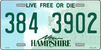 NH license plate 3843902