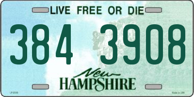 NH license plate 3843908