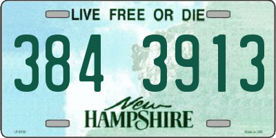 NH license plate 3843913