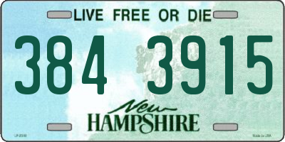 NH license plate 3843915
