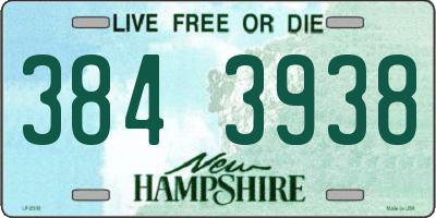 NH license plate 3843938