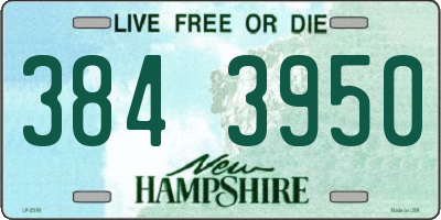 NH license plate 3843950
