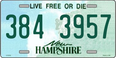 NH license plate 3843957