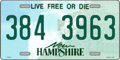 NH license plate 3843963