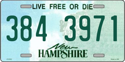 NH license plate 3843971