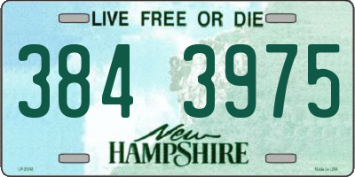 NH license plate 3843975