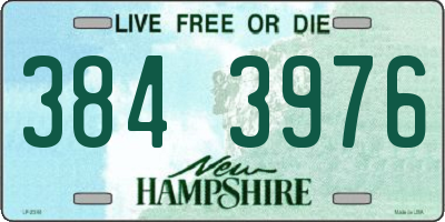 NH license plate 3843976