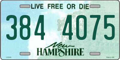 NH license plate 3844075