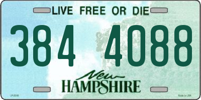 NH license plate 3844088