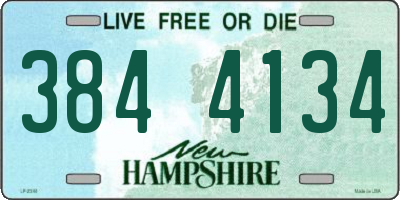 NH license plate 3844134