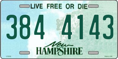 NH license plate 3844143