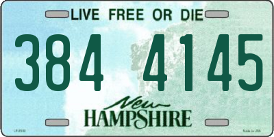 NH license plate 3844145