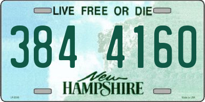 NH license plate 3844160