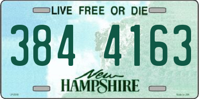 NH license plate 3844163