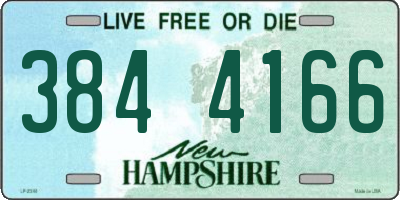 NH license plate 3844166