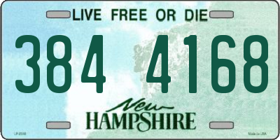 NH license plate 3844168