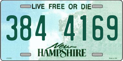 NH license plate 3844169