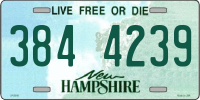 NH license plate 3844239