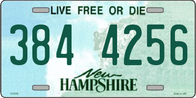 NH license plate 3844256