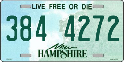 NH license plate 3844272