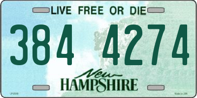 NH license plate 3844274