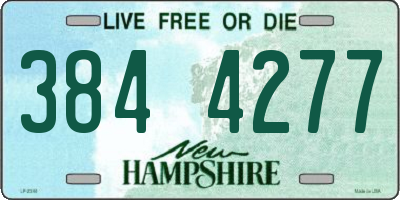 NH license plate 3844277