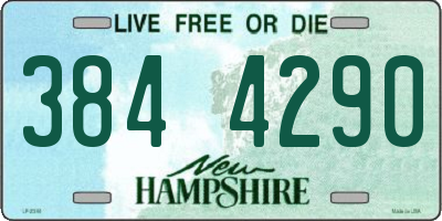 NH license plate 3844290