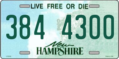NH license plate 3844300