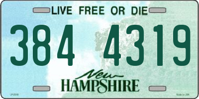 NH license plate 3844319