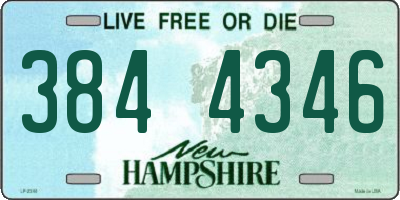 NH license plate 3844346