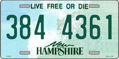 NH license plate 3844361