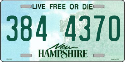 NH license plate 3844370