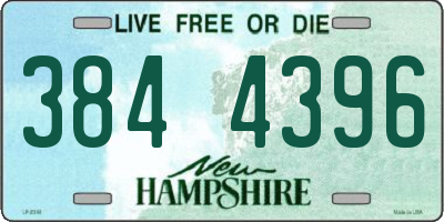 NH license plate 3844396