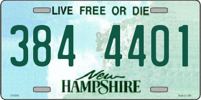 NH license plate 3844401