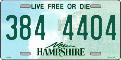 NH license plate 3844404