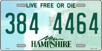 NH license plate 3844464