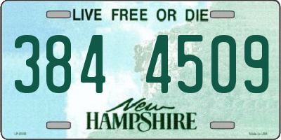NH license plate 3844509