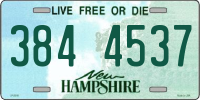 NH license plate 3844537