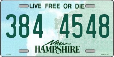 NH license plate 3844548