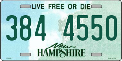 NH license plate 3844550