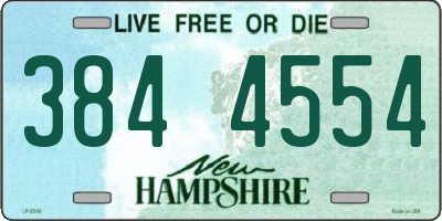 NH license plate 3844554