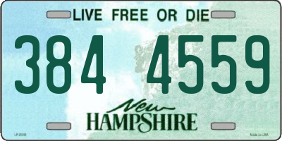 NH license plate 3844559