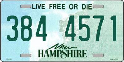 NH license plate 3844571