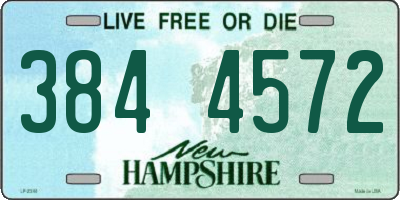 NH license plate 3844572