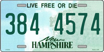 NH license plate 3844574