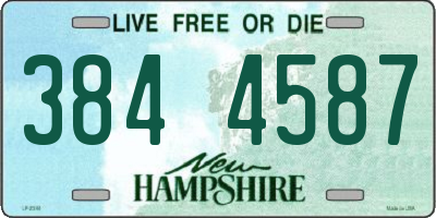 NH license plate 3844587
