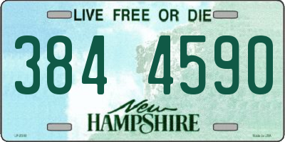 NH license plate 3844590