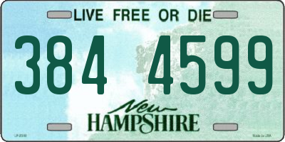NH license plate 3844599