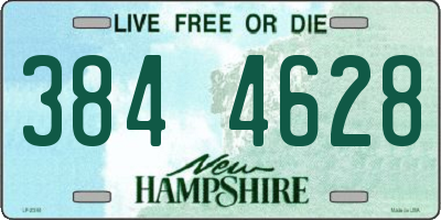 NH license plate 3844628